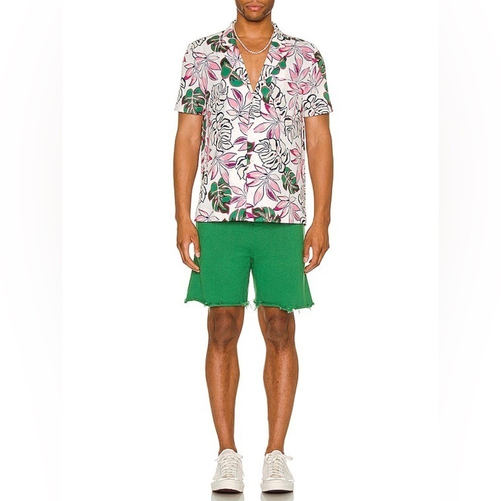 SER.O.YA Malibu Shirt in White Tropical size Medium
